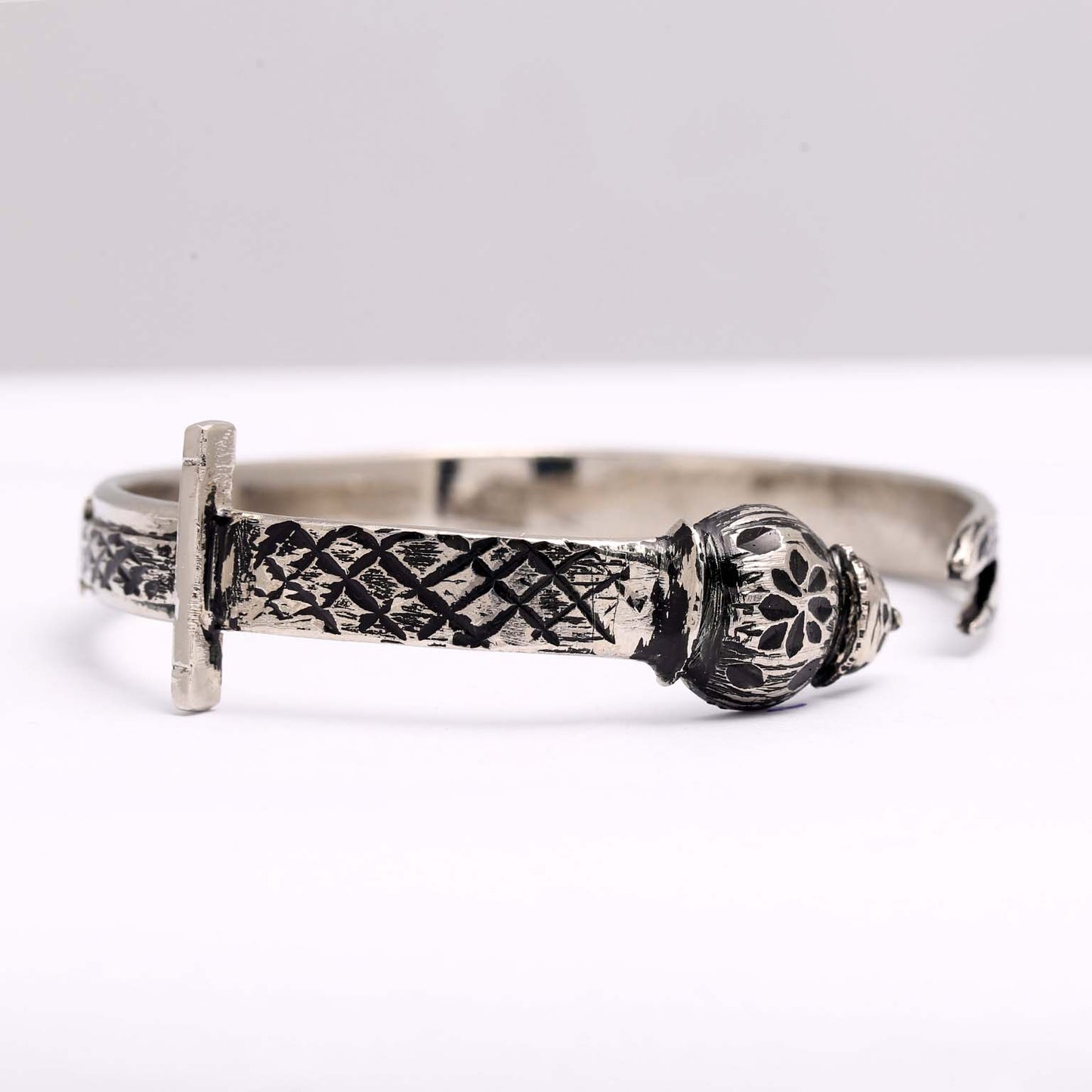 Zulfiqar Kara Bracelet New Design Silver and Black