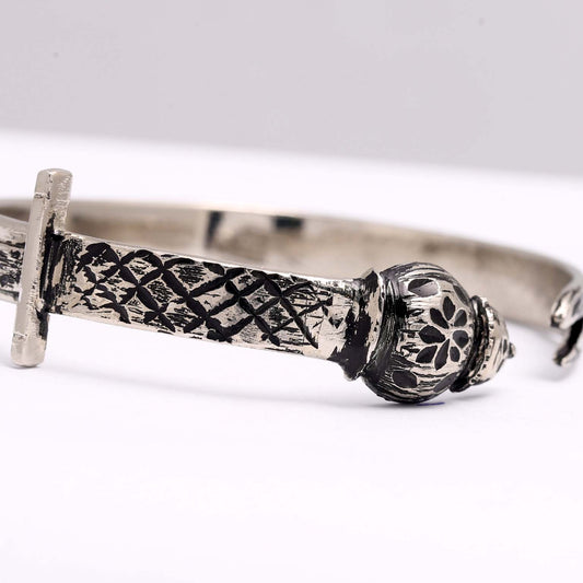 Zulfiqar Kara Bracelet New Design Silver and Black