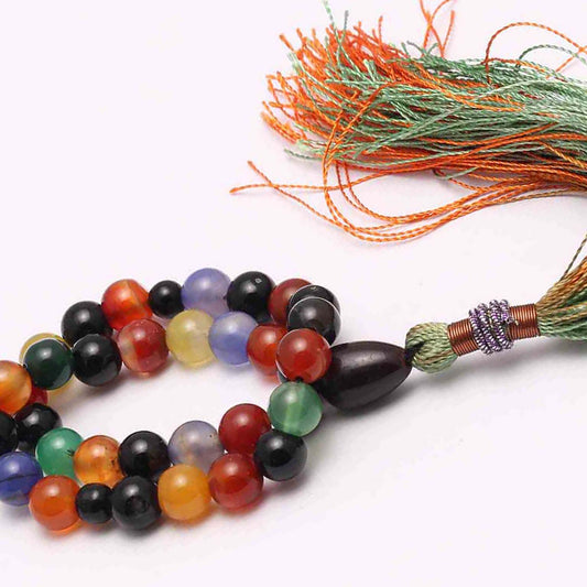 Tasbih Bibi Umul Baneen (sa) Multi Color Stone Real Tasbih