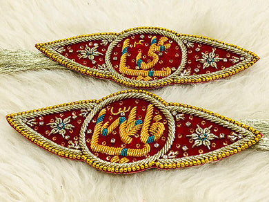 Elegant Imamzamin with Golden Kora Work Eye Design