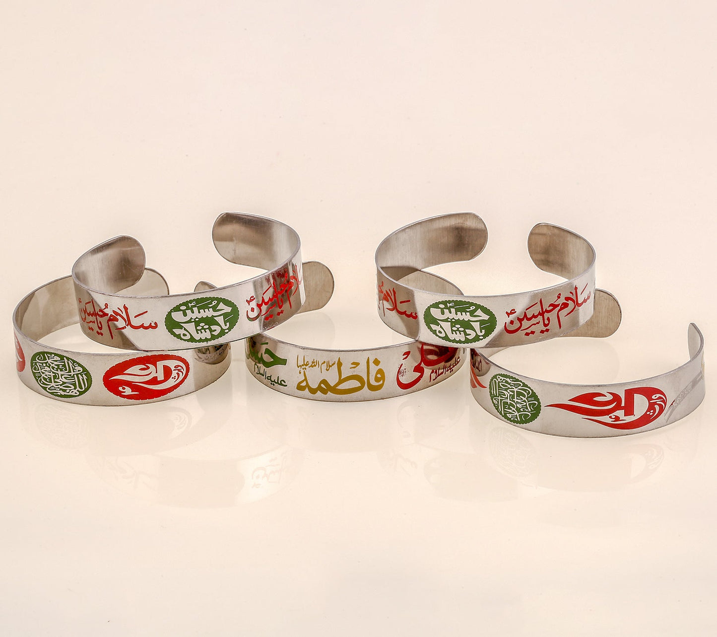 Elegant Steel Kara Wristband Engraved with the Sacred Name of Punjatan (as)