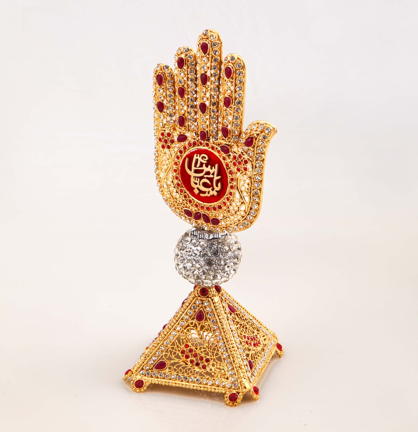 Enhance Your Home Azakhana with Divine Splendor Ya Abbas (as) Multi Stone Work Kashi Panja Stand